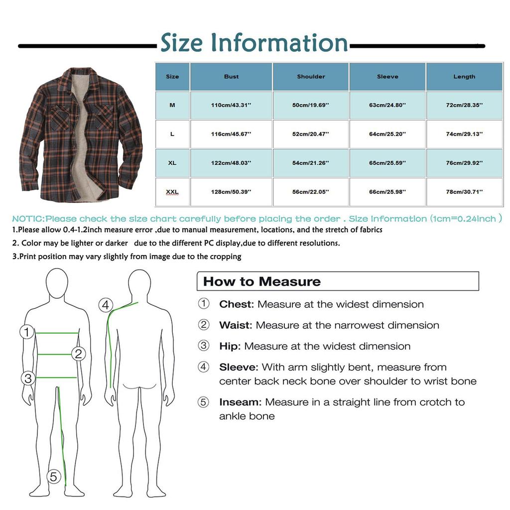 Men's Casual Fashion Plaid Printing Loose Lapel Long Sleeve Shirt Tops Blouse