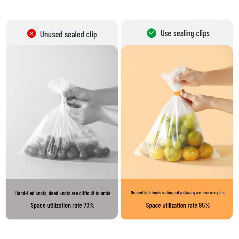 MARYYA Knot-Free Food Bag Sealing Clips