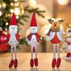 Plush Santa Snowman Reindeer Tabletop Ornament Stuffed Toy Christmas Decorations For Desktop Mantels Bookshelf Kid Room