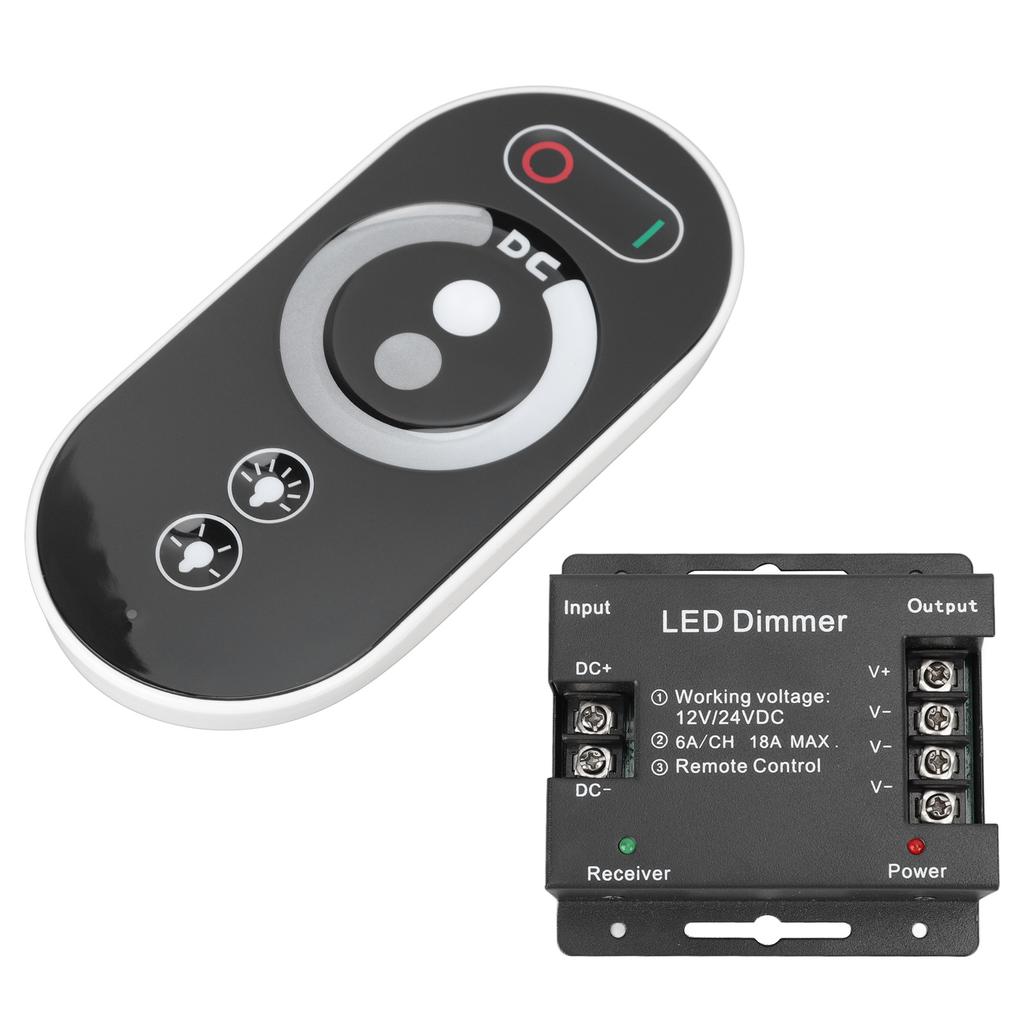Wireless LED Dimmer RF Touch LED Light Controller Remote Dimming Controller DC 12V 24V for LED Strip Light
