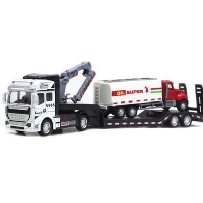 Auto im Maßstab 1/50, Spielzeugautomodell, hochsimuliertes LKW-Modell, mehrere Designs, Pullback-Anhänger, Müllwagen, Benzintransport, Hygiene