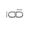 2Pcs Carbon Fiber Interior Door Lock P Cover Trim For Ford Mustang 2005-2009