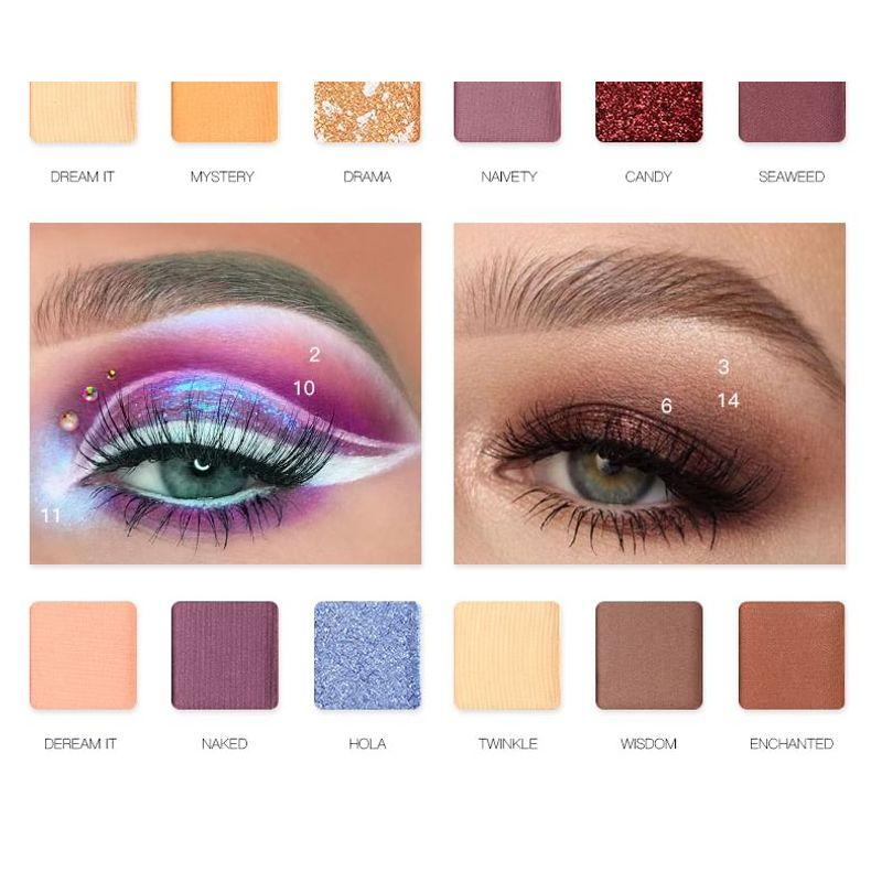 Pudaier - Fish Scale HD 18-Color Eyeshadow Palette