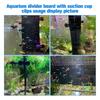 ABWR-DIY Adjustable Aquarium Divider With 8Pcs Fish Tank Divider 10 Pcs Suction Cups Bottom Fish Tank Isolation Board Filter