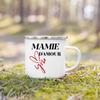Super Papy Mamie Print Enamel Mug Creative Coffee Cups Drinks Water Milk Cup Enamel Mug Home Drinkware Gifts for Grandma Grandpa