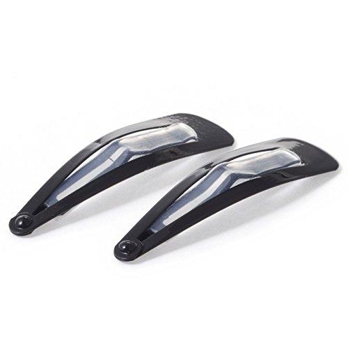 MAPEPE Clipsuri de păr negre anti-alunecare, 2 bucăți (5 cm lungime)