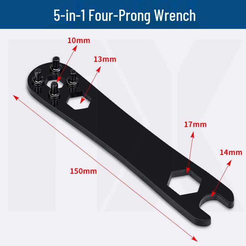 Multifunctional Hex Nut Screw Cap: Third Gen 10-Angle Grinder Universal Pressure Plate Hardware Accessory.