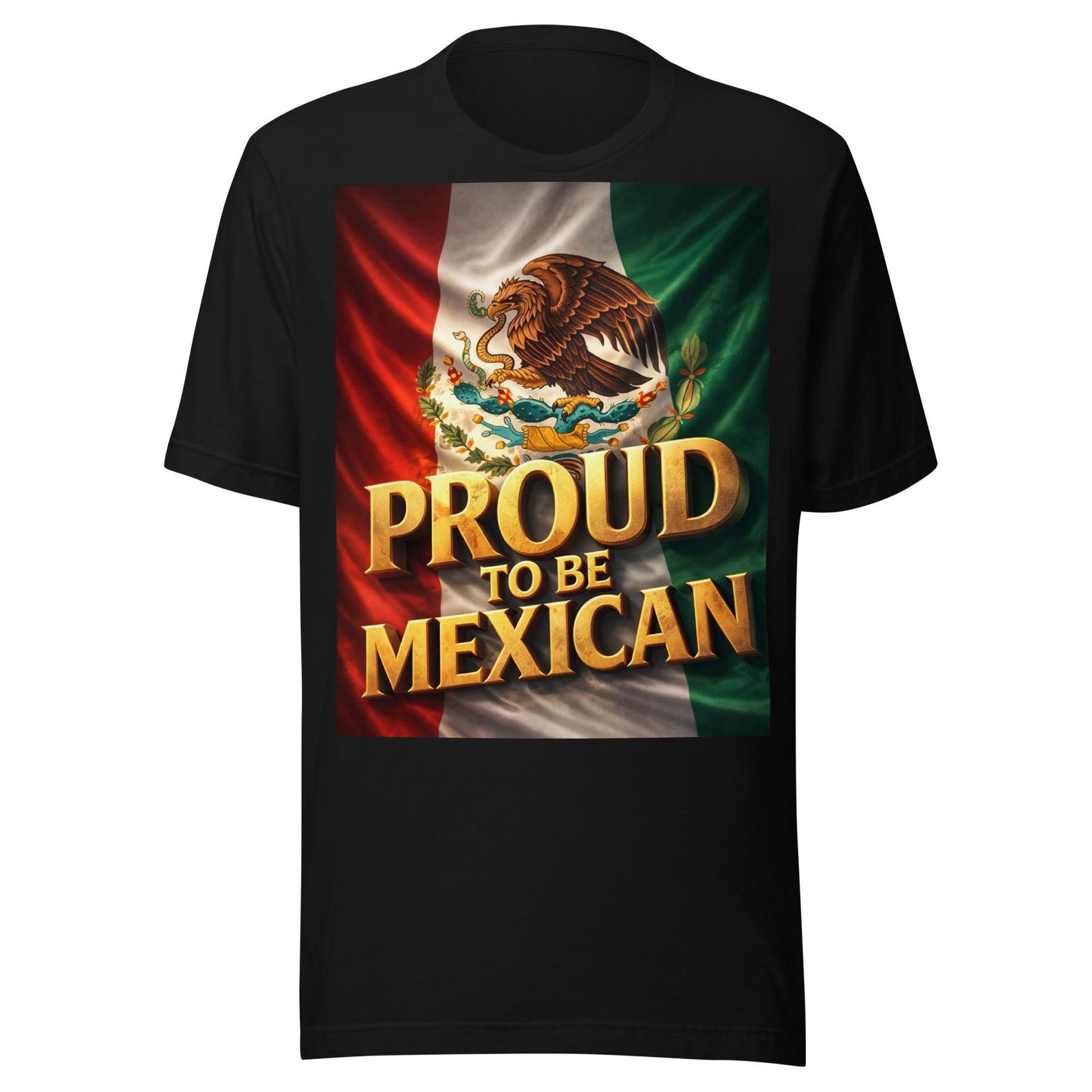 Proud To Be Mexican — Mexican Flag Heritage Art Unisex t-shirt L