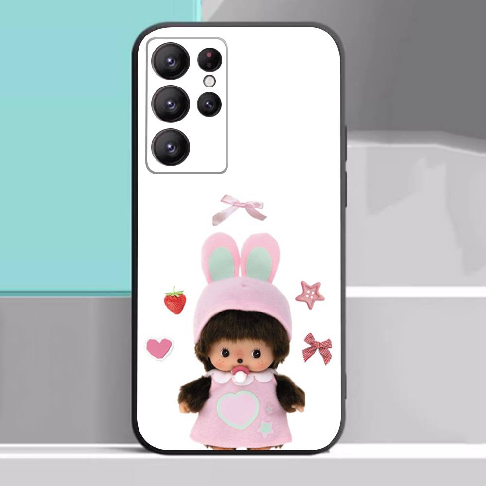 Cute M-monch-hichis Case For Samsung Galaxy Case S25 S23 S22 S21 S30 S20 S10 Ultra Plus FE TPU Soft Cover