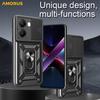 AMORUS Kickstand Case for Xiaomi Redmi Turbo 4 5G/Poco X7 Pro 5G PC+TPU Phone Cover with Camera Lens Slider