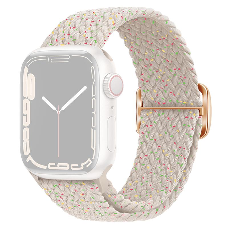 For Apple Watch Series 10 42mm/9 8 7 41mm/SE (2023) SE (2022) SE 6 5 4 40mm/3 2 1 38mm Watch Band Braided Nylon Strap