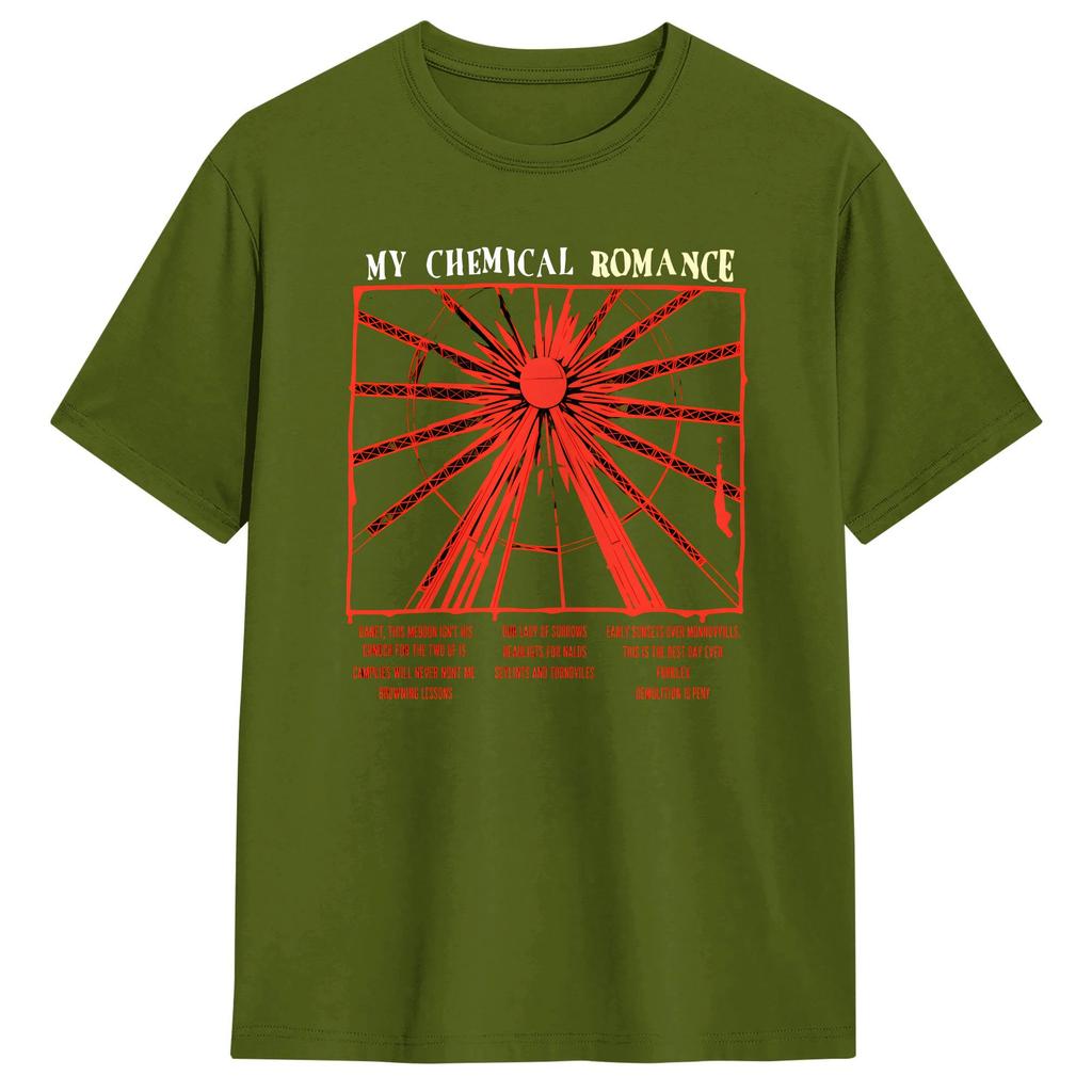 Mens My Chemical Romance MCR Bullets 20 Years T Shirt 100 Cotton Clothes Funny Short Sleeve O Neck Tees Plus Size TShirt
