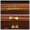 Gold Sand Alloy Ingot Basin Ornament for Wealth Attraction & Home Gifts