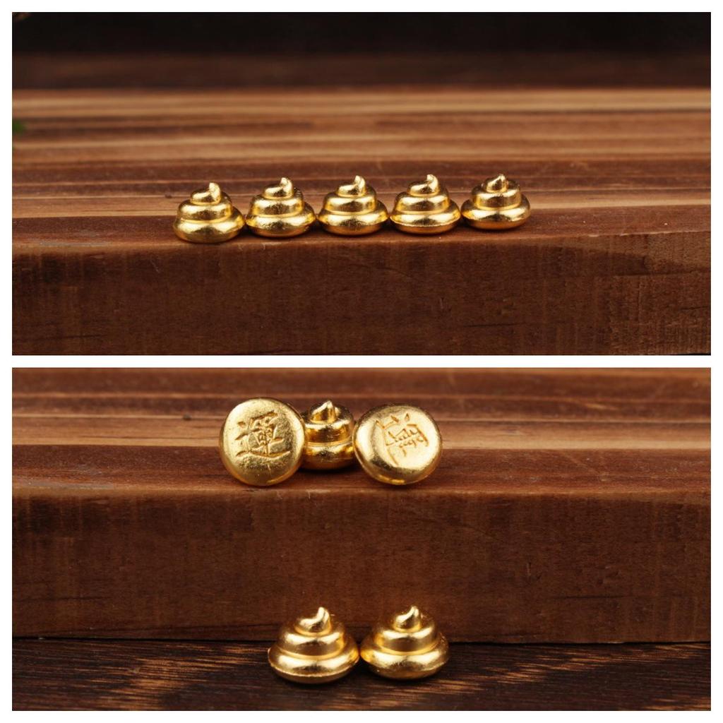 Gold Sand Alloy Ingot Basin Ornament for Wealth Attraction & Home Gifts