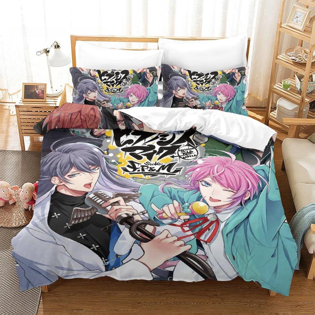 Hypnosis Mic: Division Rap Battle: Rhyme Anima Bedding Set Single Twin Full Queen King Size Bed Set Kid Bedroom Duvet Cover Sets