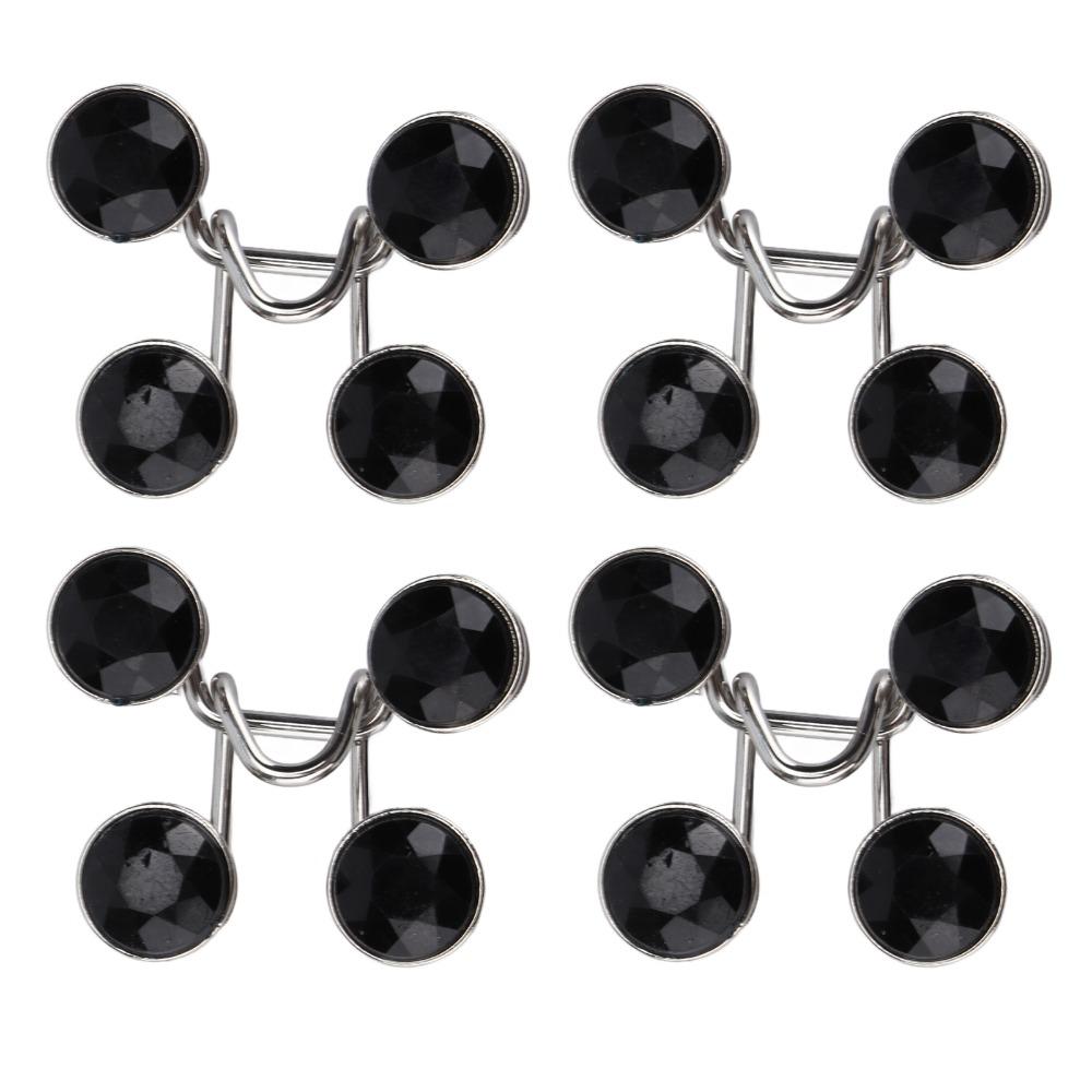 16pcs Detachable Card Slot Design Button Pins Reusable Pant Waist Button Waist Tightener  For Jeans