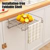 Foldable Kitchen Storage Rack Cabinet Organizer Strong Load-bearing Simple Installation Heavy Duty Storage