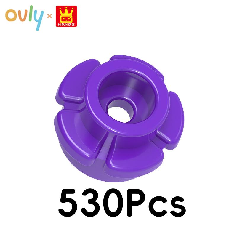 WANGE Five-Petaled Flower Building Blocks 530Pcs Small Compatible Bricks Farm Elements Accessories MOC DIY Bulk Kids Toy No.24866