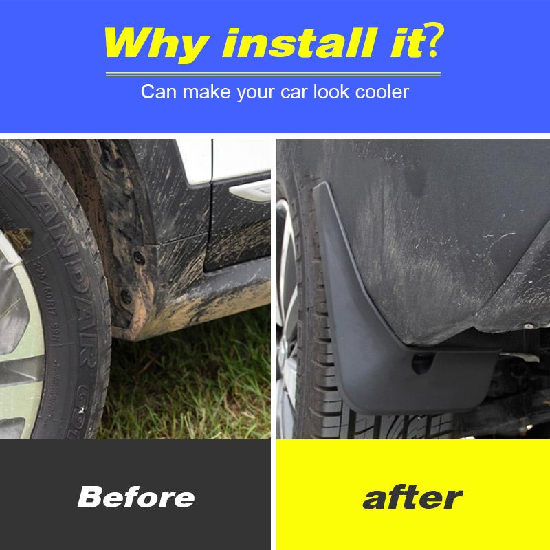 Vtear Fender Anti-Dirty Cover Accessories Flares Mud Flaps Anti-Spatter Trim Car Exterior Decoration Parts For Changan