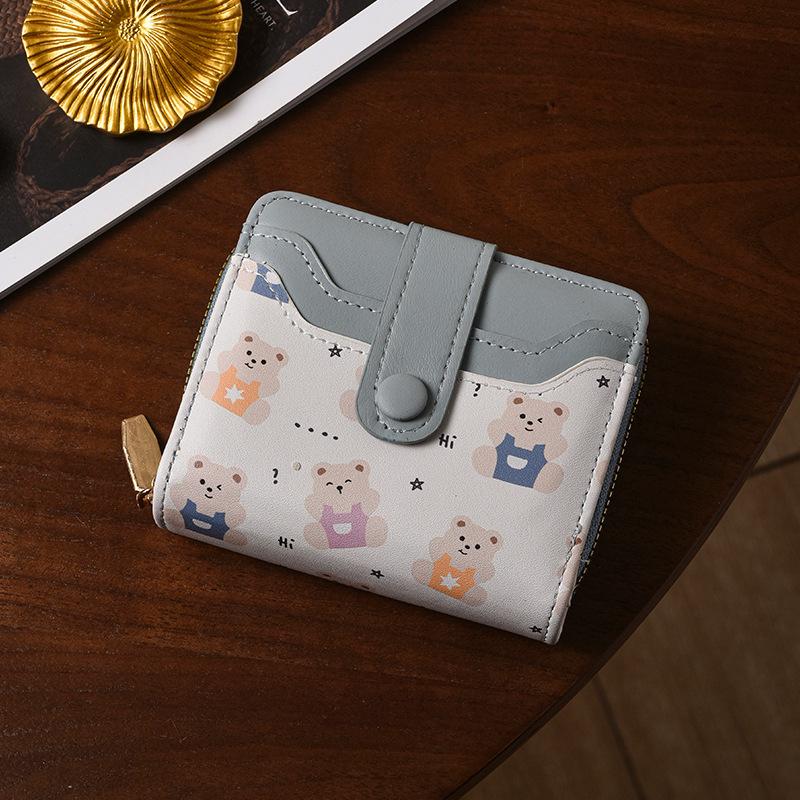 2025 Cute Japanese-Style Cat Coin Purse: Slim, Foldable, Short Wallet for Women