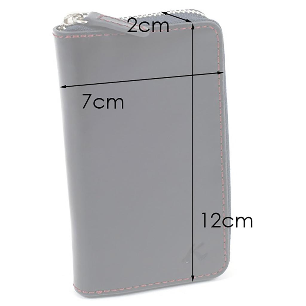 [Kitamura] Tanned Leather Key Case ZH0483 Dark Blue/Wine Stitch [Navy]