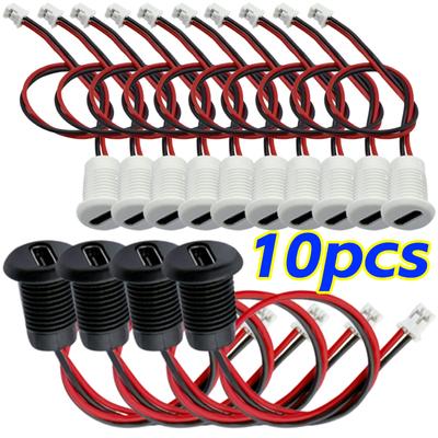 1-10PC Type-C Jack Female Charging Port Waterproof with Carabiner Female Charging Port Waterproof Female Dock Charger Connector
