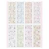 Decorative Sticker DIY Craft Sticker Waterproof Featuring Pixels Art for Artistic Notebooks and Nail Designs Easy Apply