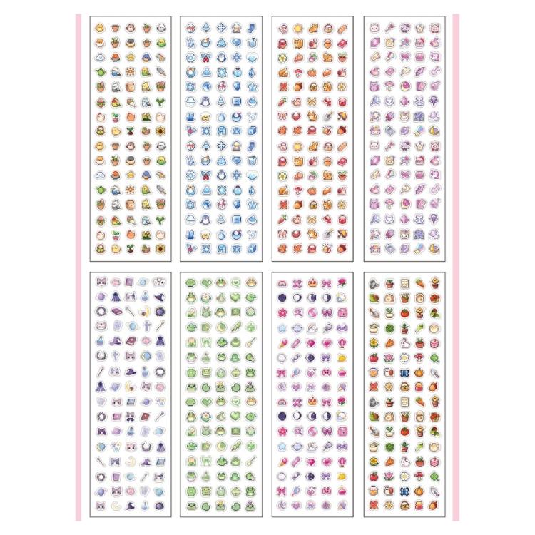 Decorative Sticker DIY Craft Sticker Waterproof Featuring Pixels Art for Artistic Notebooks and Nail Designs Easy Apply