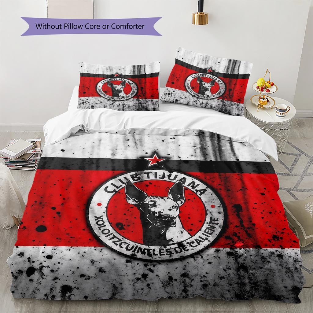Club Tijuana Pattern Bedding Quilt Set  Home Decoration  Gift (1 * duvet cover + 2 * pillowcase  without core).xwn