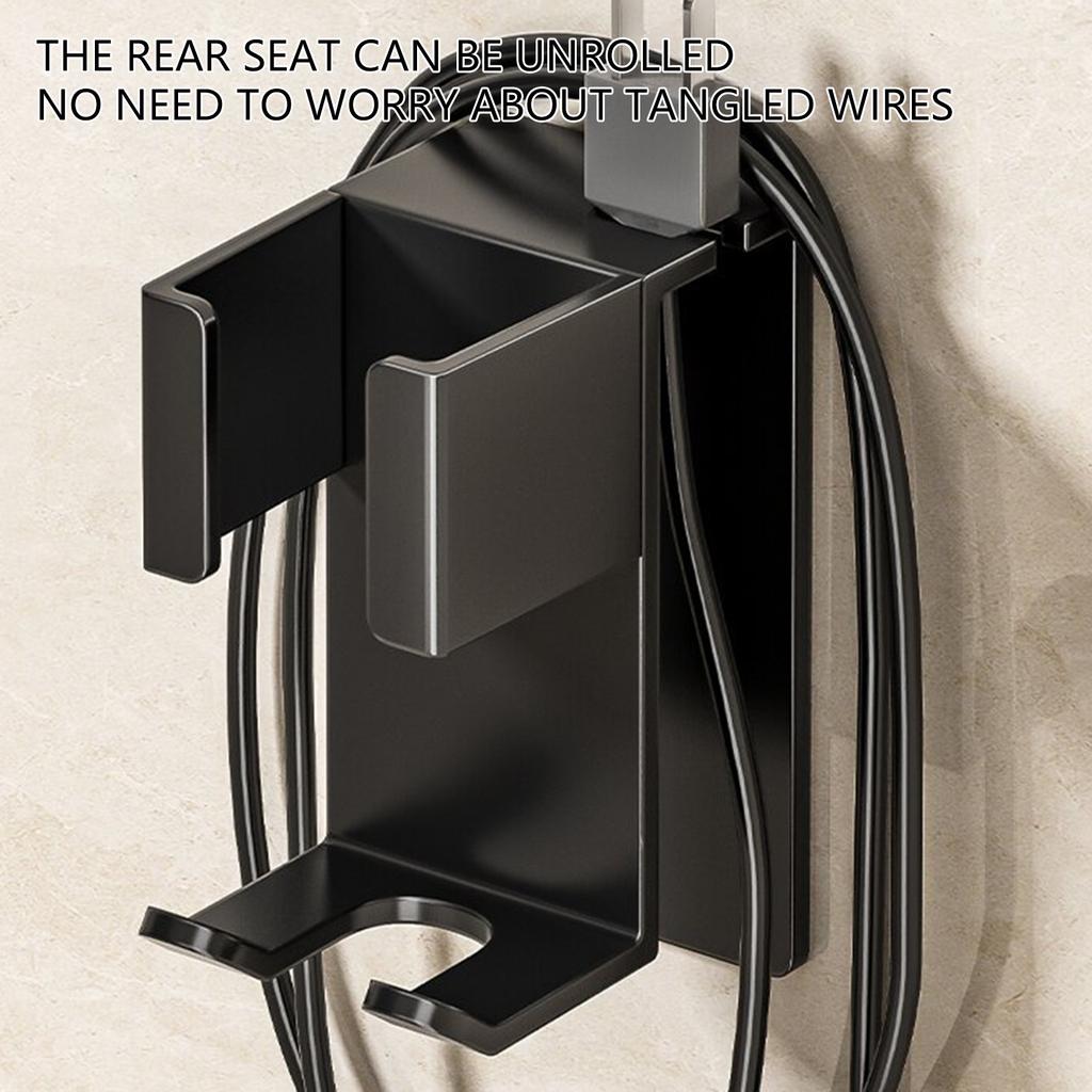Styling Appliance Holder Easy Installation Bathroom Wall Storage Rack For Curling Irons And Flat Irons