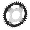 Motor Bike Gear Adapter Mid Drive Chainring Spider Chain Conversion Kit for Bafang BBS01 BBS02 36T 104BCD Motor Black