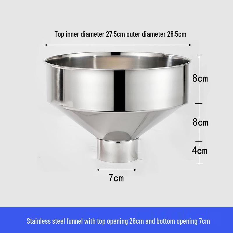 Heavy-Duty Stainless Steel Large Funnel for Industrial Fuel and Oil Press Machines