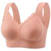 Plus Size Seamless Bra for Mature Women Fixed Cup Thin High Stretch Wireless Tank Top Bra Mom Comfortable Supportive Full Coverage Underwear