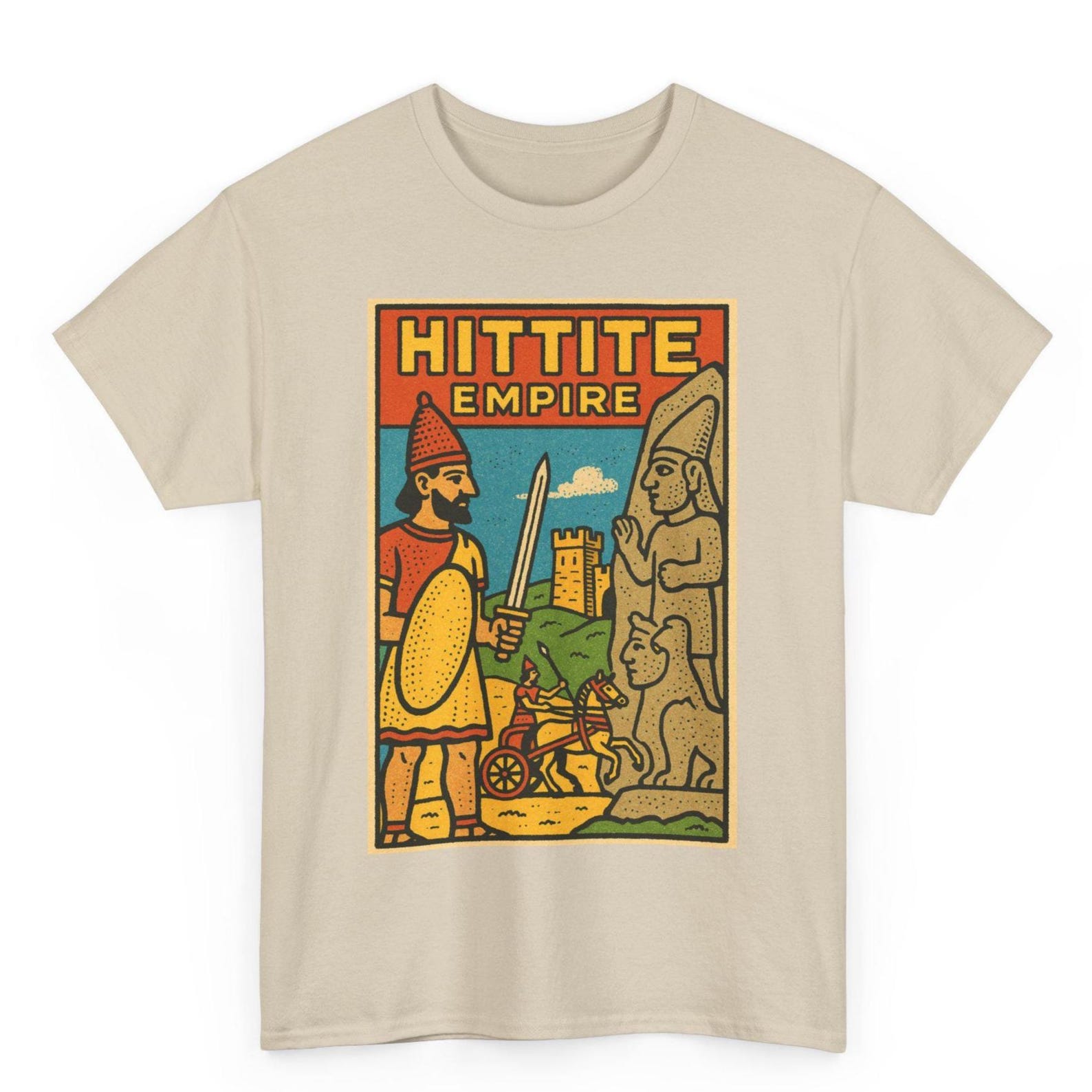 Hittite Empire T-Shirt: Retro Comic Style Ancient Anatolia Tee 2XL