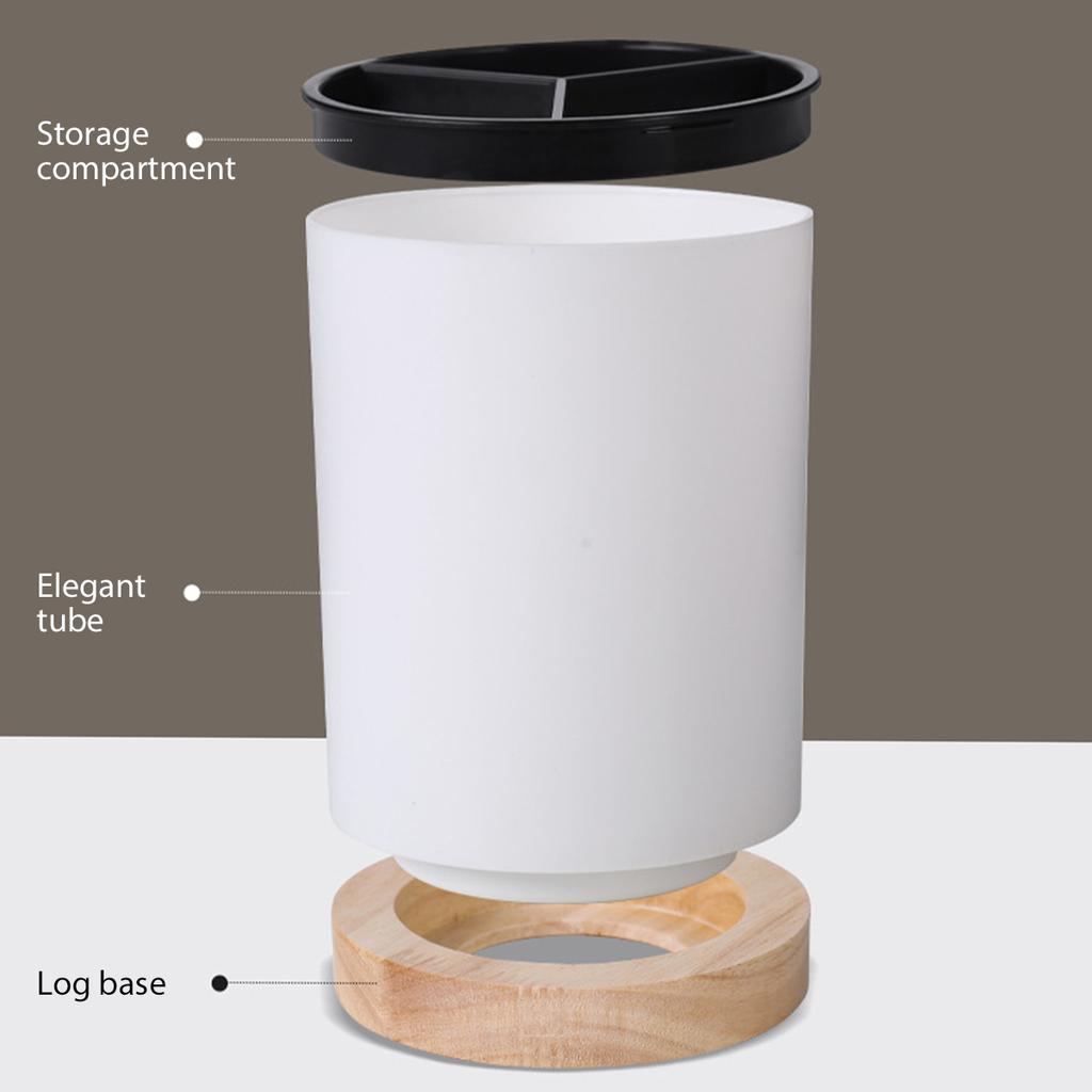 Utensil Holder Cutlery Drainer Kitchen Tableware Storage Bucket Plastic Chopstick Spoon Rack Detachable 3 Divided Silverware