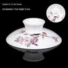 Gaiwan Teacup with Lid: White Porcelain Ceramic Tea Brewing Bowl, 7.5CM, Kung Fu Tea Set Accessory.