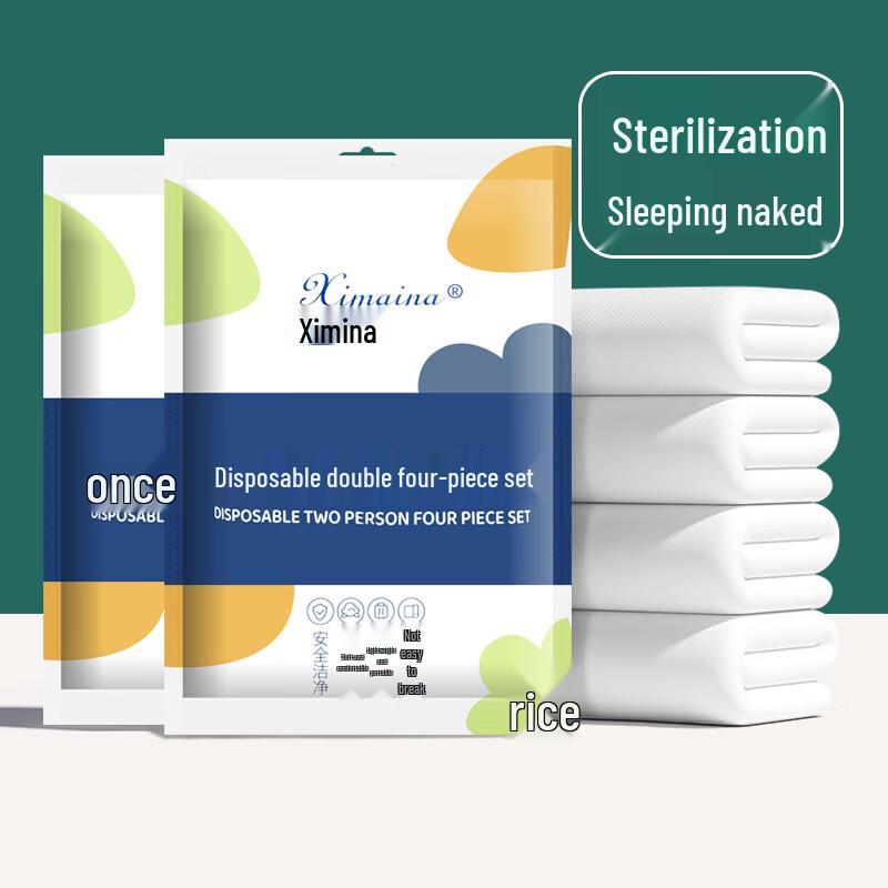 Disposable Hotel Travel Bedding Set (3-Pack) Double Bed