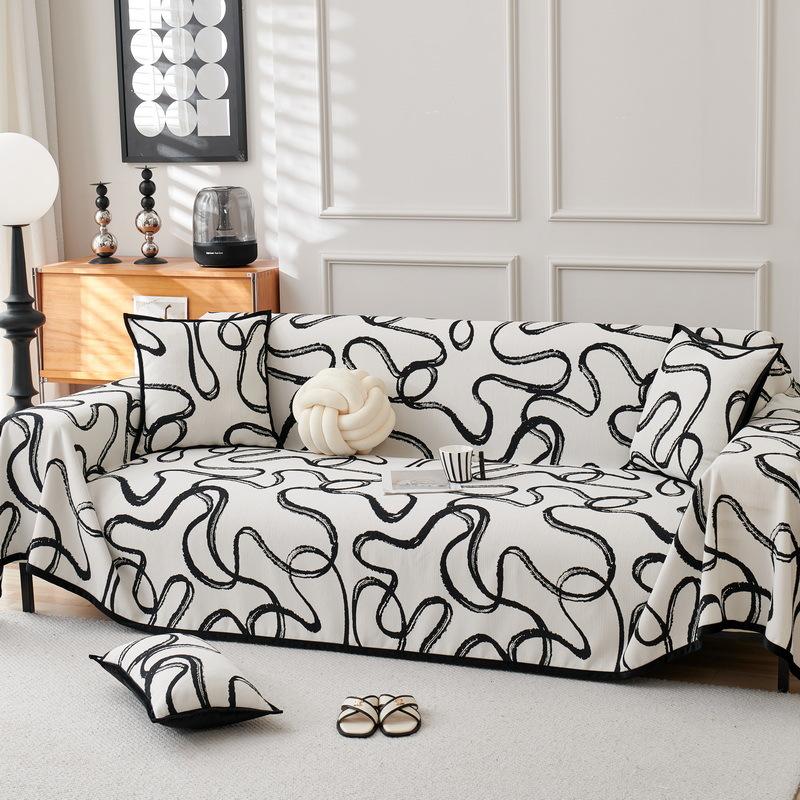 Luxury Jacquard Sofa Cover Towel Blanket Universal Chenille Soft One Piece Couch Throw Chair Protector Dropshipping