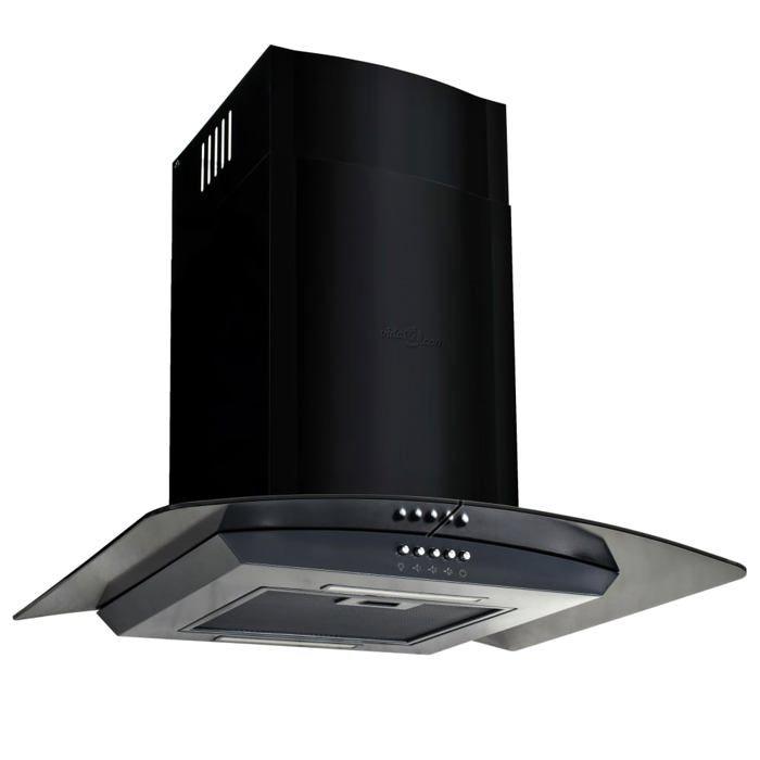 VidaXL Wall-Mounted Cooker Hood Stainless Steel 756 M³/h 60 Cm Black Extraction Home 50707