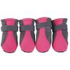 4 Stück Haustier-Hundeschuhe, rutschfeste, weiche Sohle, atmungsaktives Mesh, verstellbare Riemen, Stiefel