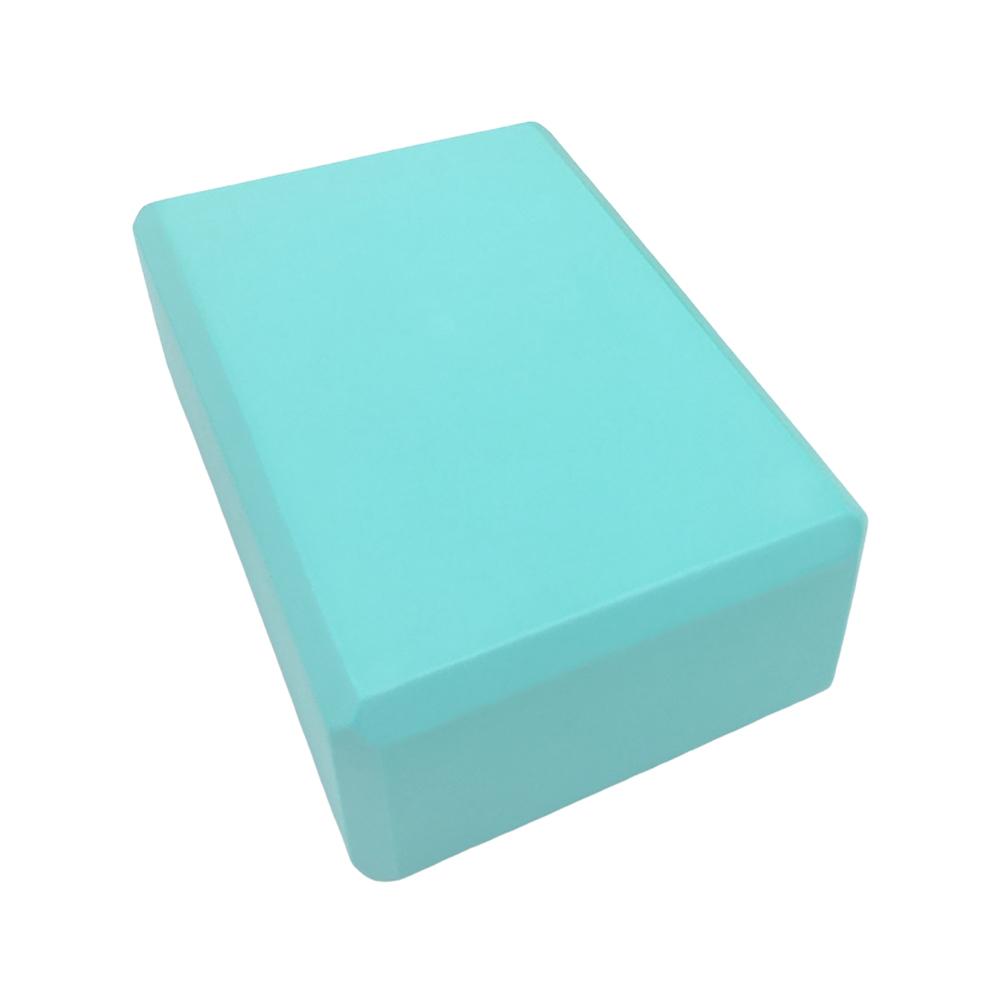 

Блок для йоги Портативный блок из ЭВА Нескользящая поверхность Кирпичики для йоги со скошенными краями Фитнес-блок для йоги для растяжки тонизирования аква голубой