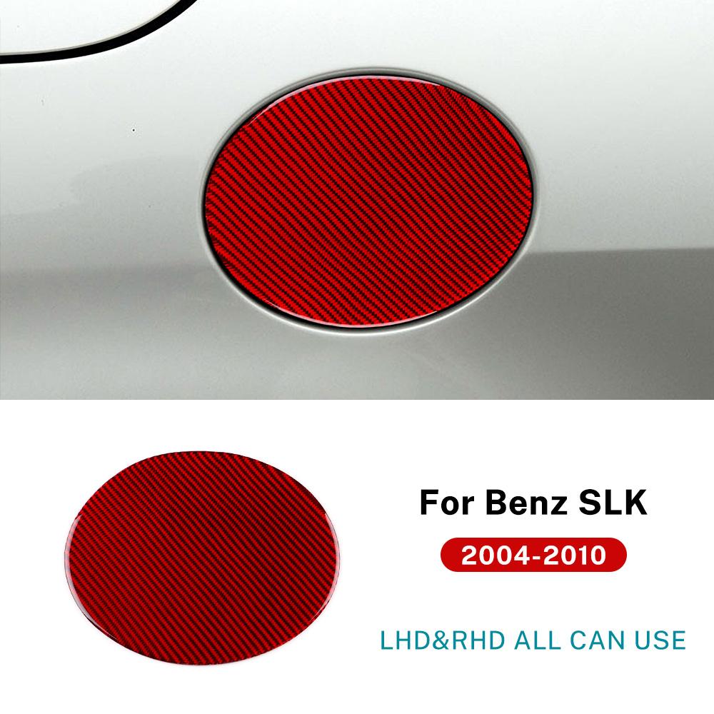 Echte Weiche Kohlefaser Für Mercedes Benz SLK R171 2004 2005 2006 2007 2008 2009 2010 Auto Kraftstofftankdeckel Zieraufkleber Zubehör