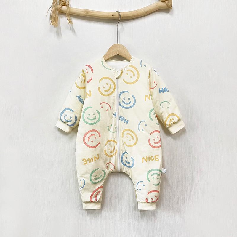 Cotton Toddler Sleep Sack With Legs Winter Warmth Anti-Kick Sleeping Bag Kids 3-8 Years