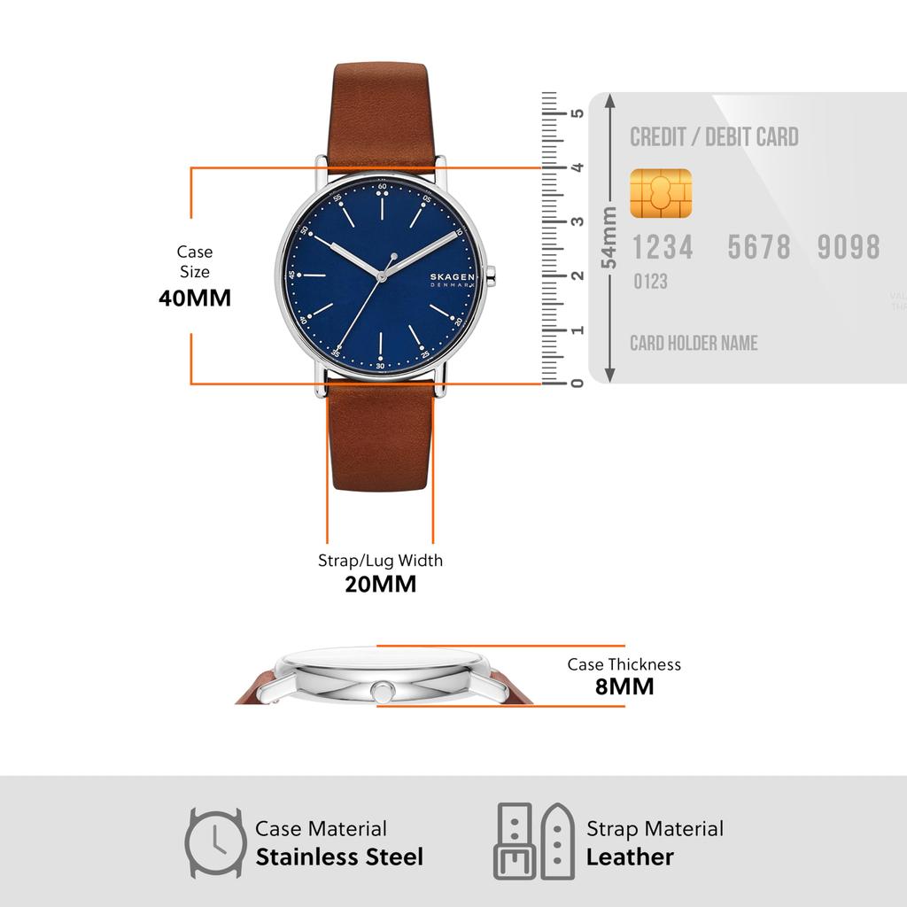 Skagen SIGNATUR SKW69X215OT Men's Brown Watch