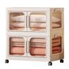 2-Layer Multifunction Storage Cabinet Large Capacity Foldable Closet Flexible Sundries Cabinet for Books Clothes Small Gadgets
