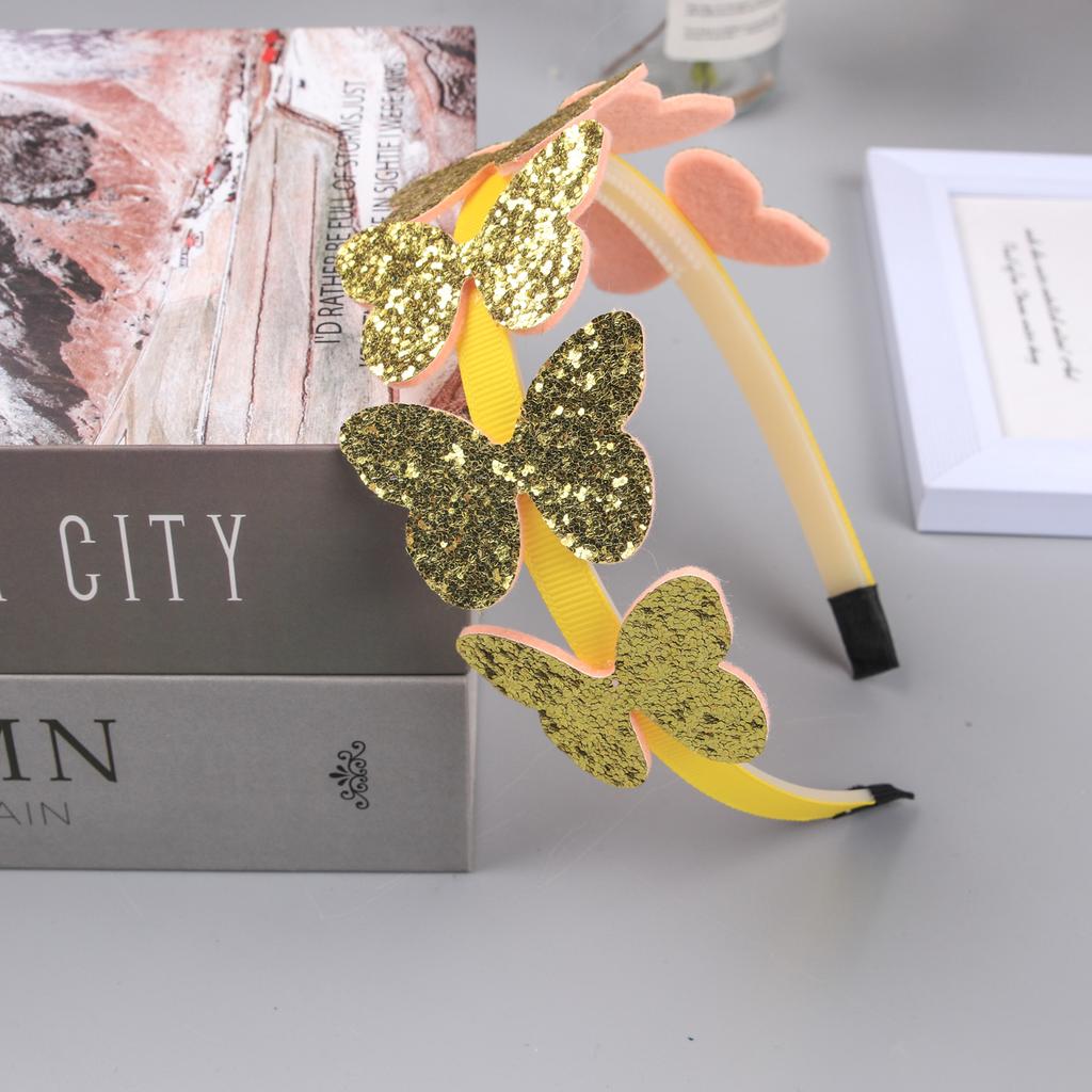 1PC Butterfly Headbands for Girls Cute Glitter Butterfly Hairbands Children Kids Hair Accessories