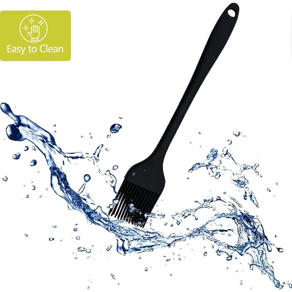 Pastry Brush, Basting Brush Silicone Brush Grill Brush for Cooking Baking (Black)