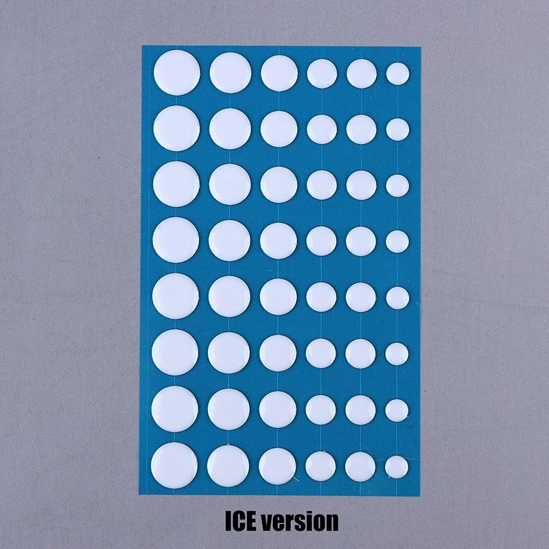48 Stück/Packung Ultraglide Universal DIY Runde Punkte Mausskates Bremskontrolle Geschwindigkeit Schalldämpfer Füße Eis-Version Mäuse Gleiter PTFE
