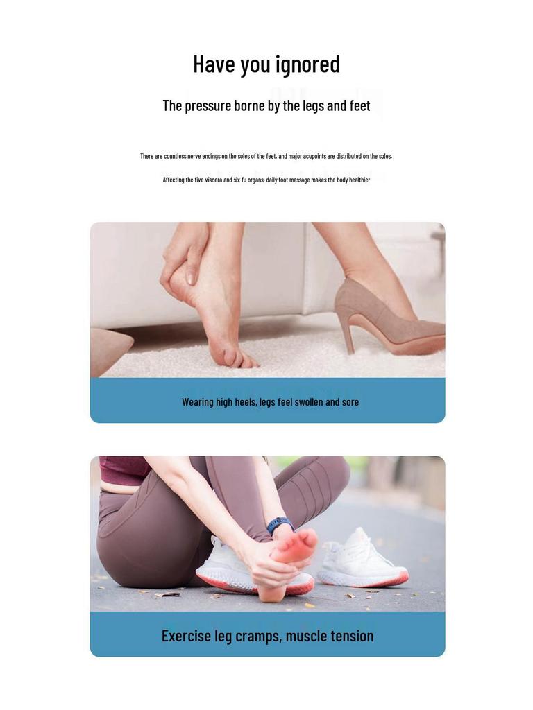 Smart EMS Foot Massager Pad: USB Rechargeable Foot Spa Mat for Relaxation and Sole Therapy