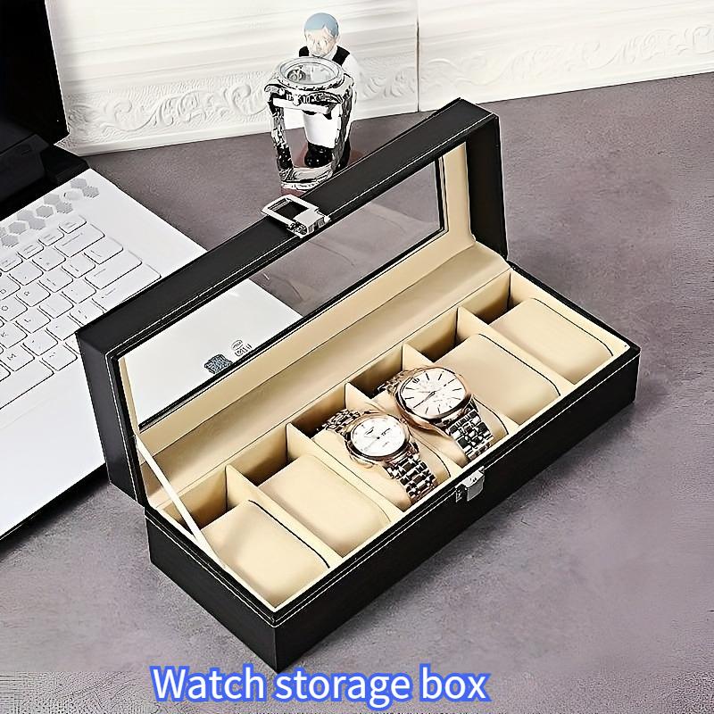 Hot Selling and Popular Watch Box, High-end Watch Storage Box for Business People, Exquisite Visual Watch Storage Box, PU Leather Dustproof